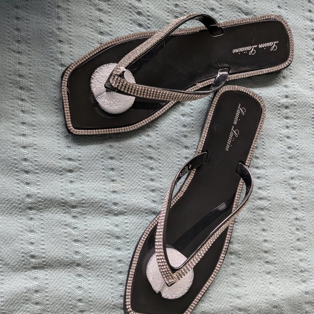 Lauren Lorraine Tampa Black Gel Sanda Size 6